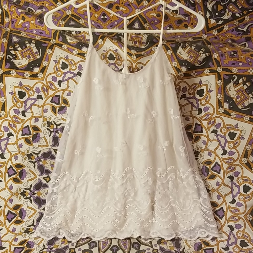 Pretty T-Back Lace Tank